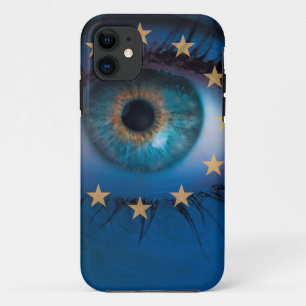 Blick durch das Hintergrundkonzept der europäische iPhone 11 Hülle