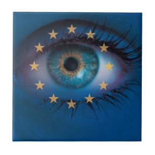 Blick durch das Hintergrundkonzept der europäische Fliese
