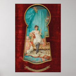 Blick durch das Keyhole von Hans Zatzka Poster