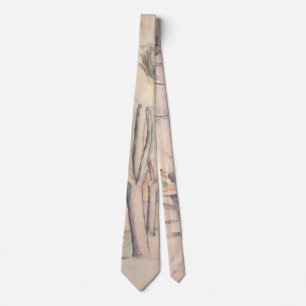 Blick durch die Bäume von Paul Cezanne, Vintage Ar Krawatte