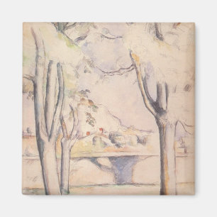 Blick durch die Bäume von Paul Cezanne, Vintage-Ku Magnet