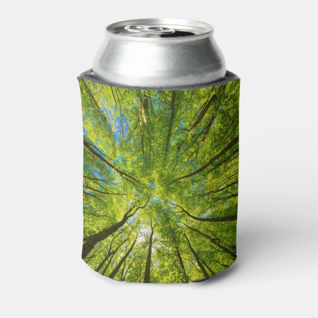 Blick durch grüne Blätter Dosenkühler (Kanne Rückseite)