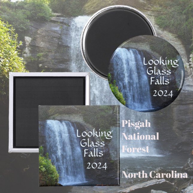 Blick Glass Falls Blue Ridge Mountains Wasserfall Magnet (Von Creator hochgeladen)