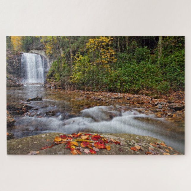 Blick Glass Falls Pisgah National Forest Puzzle (Horizontal)