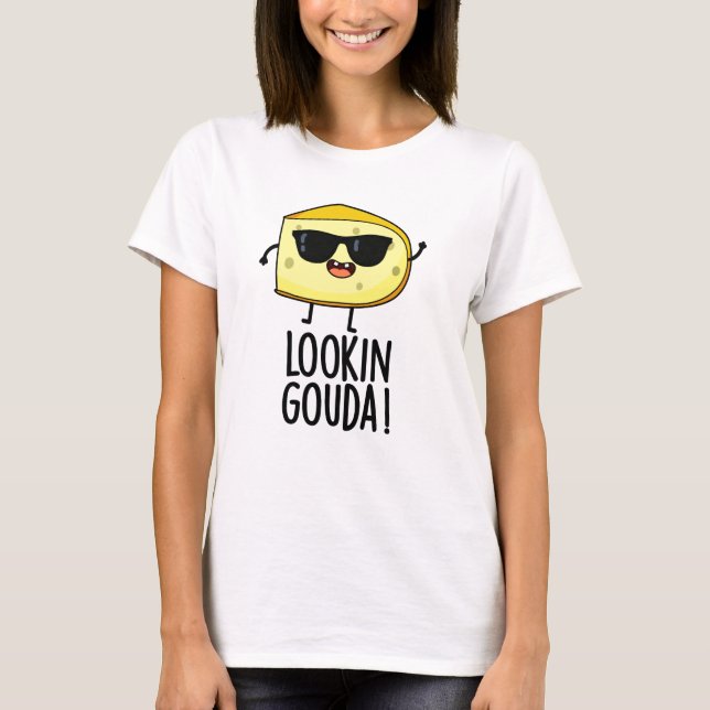Blick Gouda Funny Cheese Pub T-Shirt (Vorderseite)