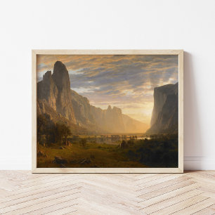 Blick hinunter ins Yosemite-Tal   Albert Bierstadt Poster