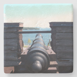 Blick hinunter zum Fass Steinuntersetzer