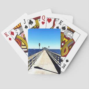Blick hinunter zum Pier Spielkarten