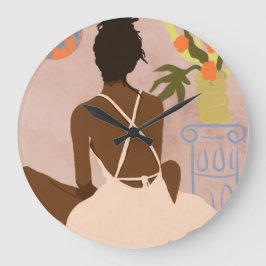 Blick in den Abgrund Große Wanduhr