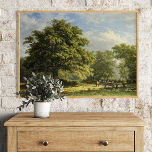 Blick in den Bentheimer Wald von George Andries Ro Poster
