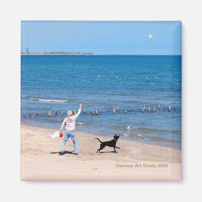 Blick in den Himmel Magnet (Vorne)