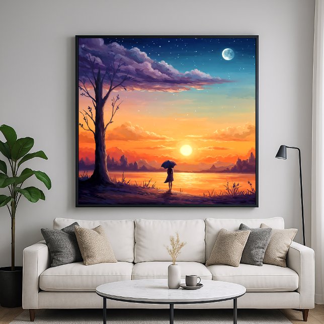 Blick in den Horizont - Illustrationsstil Poster (Von Creator hochgeladen)