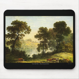 Blick in Nordwales, Aquarell-Mauspad! Mousepad