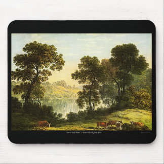 Blick in Nordwales, Aquarellmalerei Mousepad! Mousepad