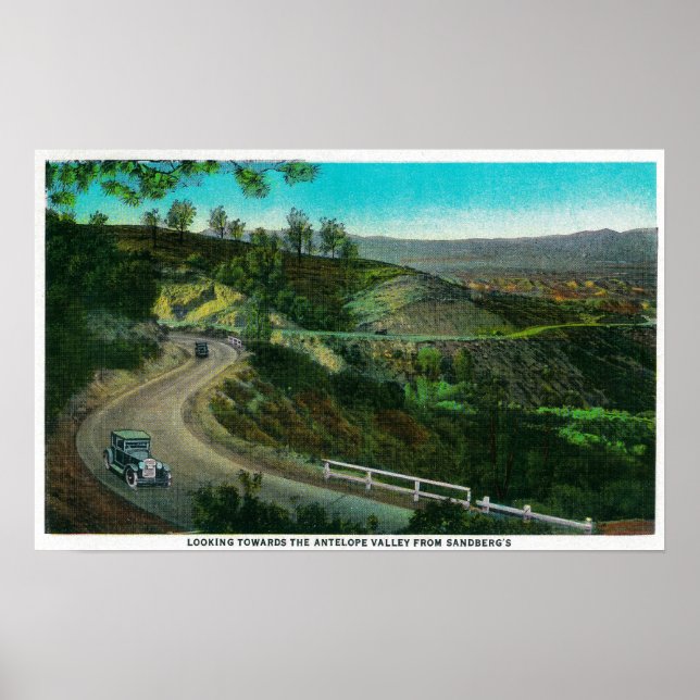 Blick in Richtung Antelope Valley von Sandbergs Poster (Vorne)