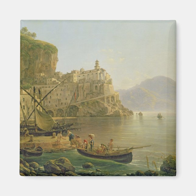 Blick in Richtung Atrani auf der Amalfi, 1817 Magnet (Vorne)