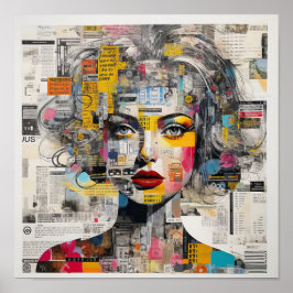 Blick jenseits der Widrigkeiten: Mädchen konfronti Poster