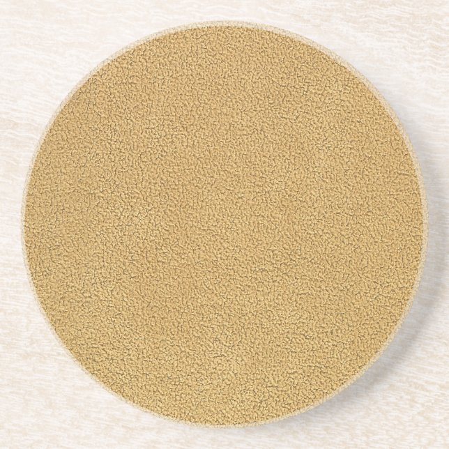 Blick Kamel-Browns Ultrasuede Sandstein Untersetzer (Vorne)
