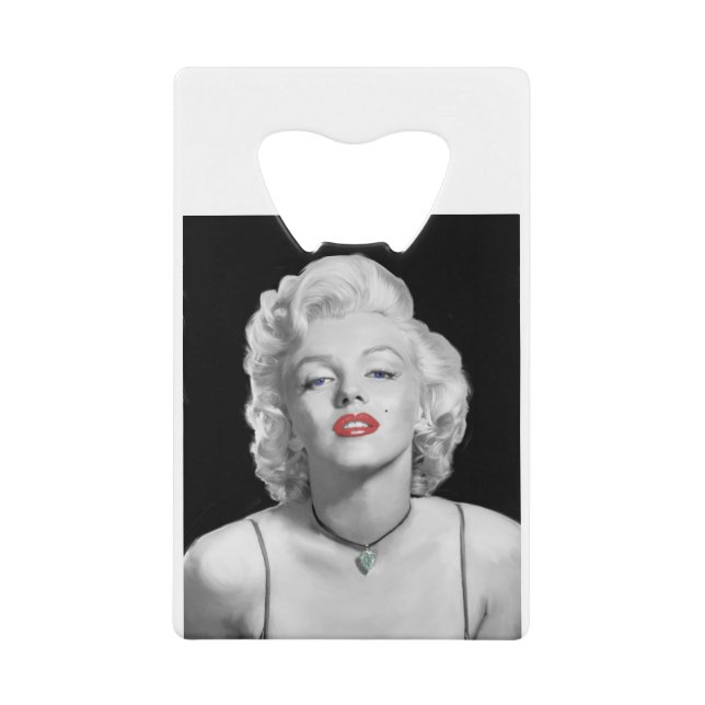 Blick MIC01BWRD-V3 des Liebe-Smaragds Heart.tif Geldbeutel Flaschenöffner (Vorderseite)