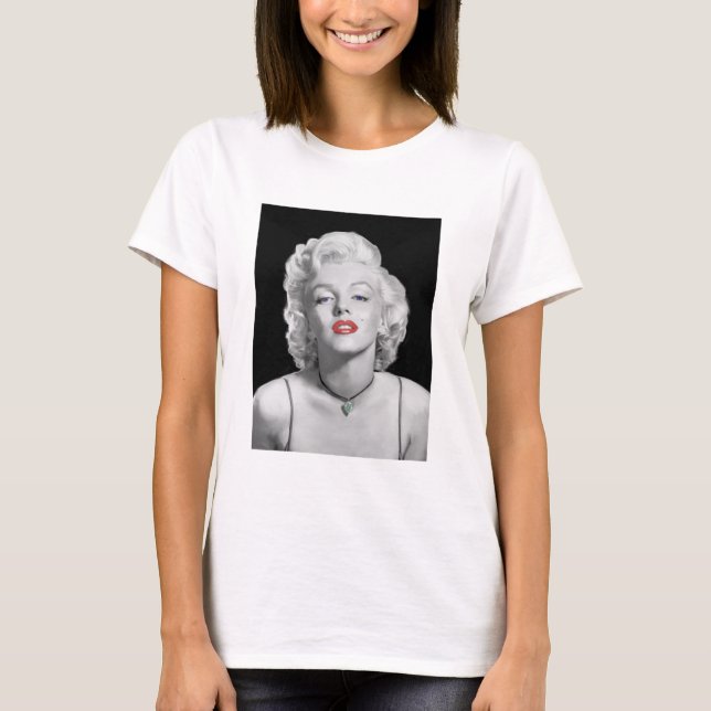 Blick MIC01BWRD-V3 des Liebe-Smaragds Heart.tif T-Shirt (Vorderseite)