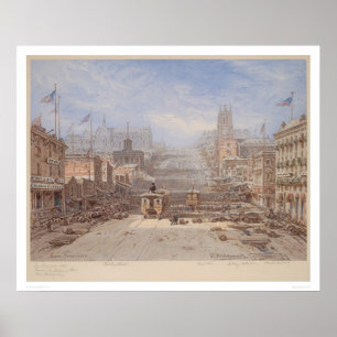 Blick nach California Street von Montgomery (1325) Poster