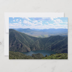 Blick nach unten auf das Gunnison Mitteilungskarte