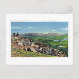 Blick nach unten von Whiteface Memorial Hwy Postkarte