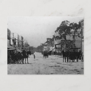 Blick nach Westen auf der Flagler-Straße Postkarte