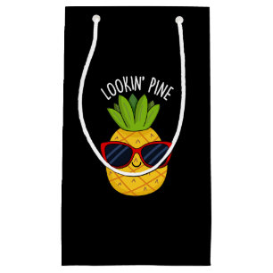 Blick Pine Funny Pineaple Pun Dark BG Kleine Geschenktüte
