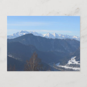 Blick Tatra aus Beskids Postkarte