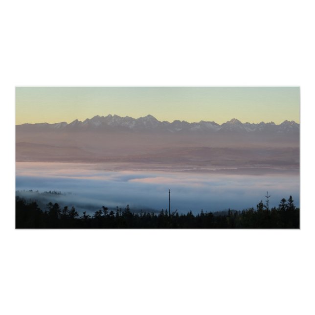 Blick Tatra aus Gorce Poster (Vorderseite)