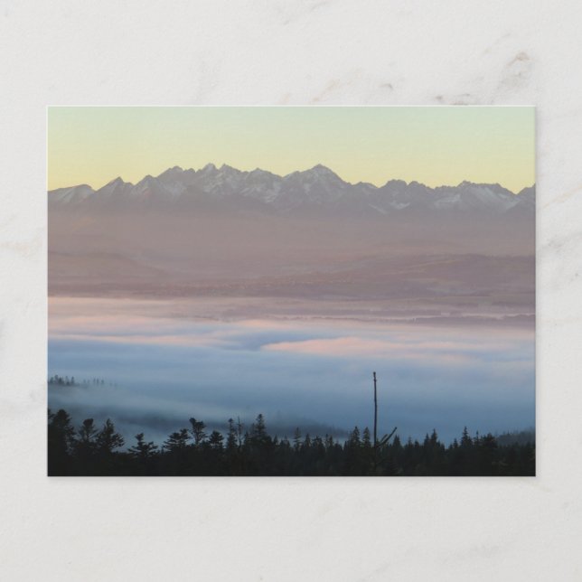 Blick Tatra aus Gorce Postkarte (Vorderseite)
