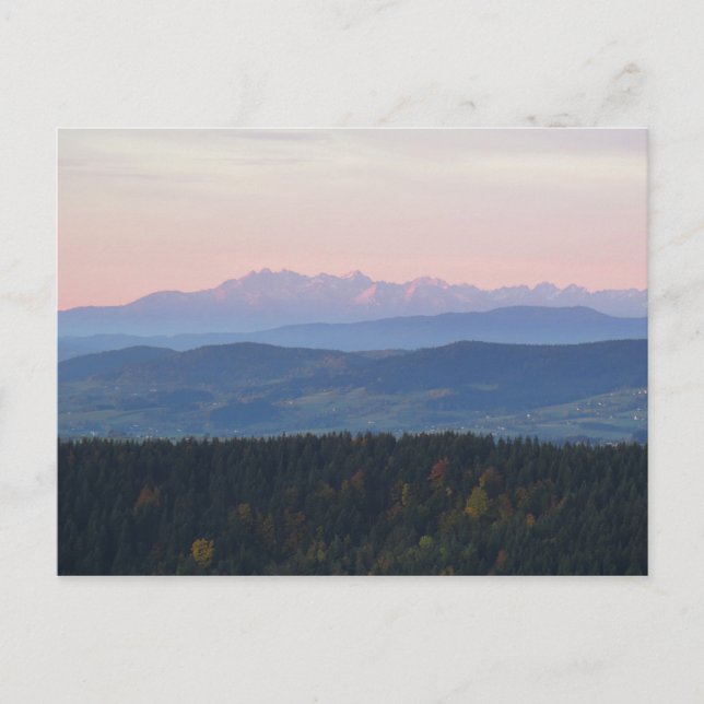 Blick Tatra Postkarte (Vorderseite)