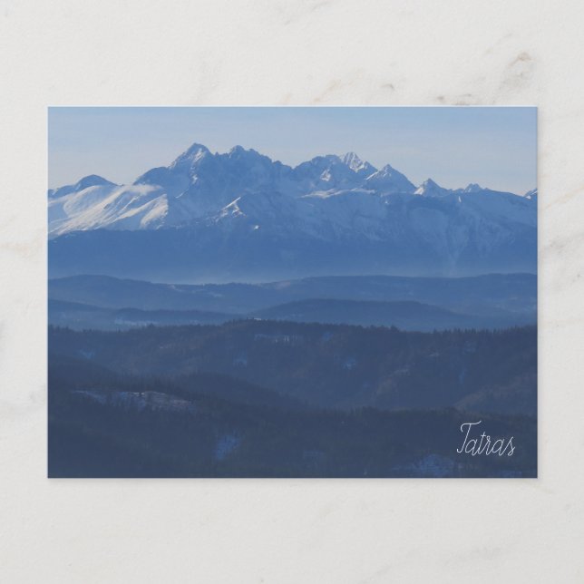 Blick Tatra Postkarte (Vorderseite)