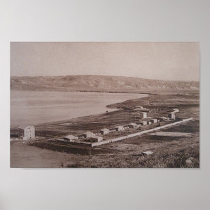 Blick über das Meer von Galiläa im heiligen Land Poster