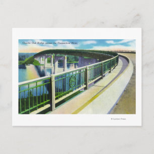 Blick über den Connecticut River Postkarte