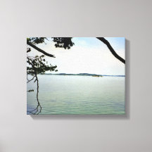 Blick über den Fluss Foto erstellt als eine