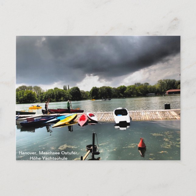 Blick über den Maschsee, Hannover Postkarte (Vorderseite)