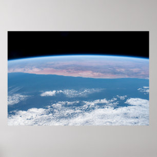 Blick über die Südwestküste Afrikas. Poster