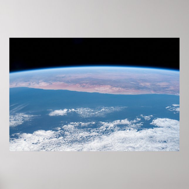 Blick über die Südwestküste Afrikas. Poster (Vorne)