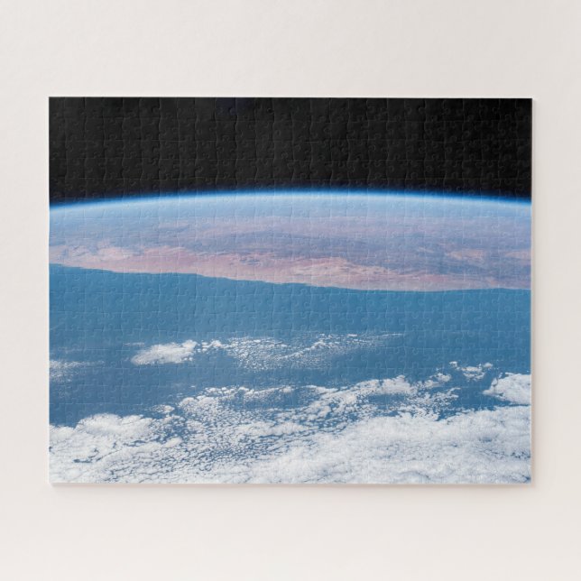 Blick über die Südwestküste Afrikas. Puzzle (Horizontal)