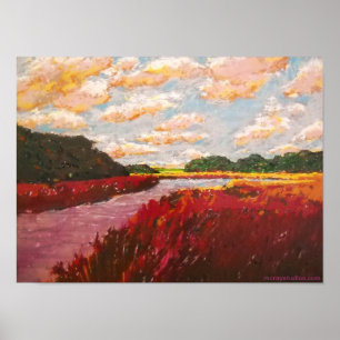 "Blick über die Umgebung" Poster