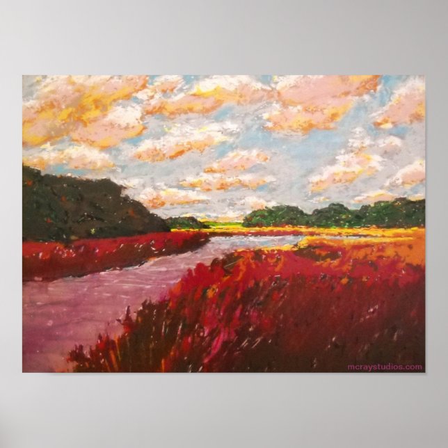 "Blick über die Umgebung" Poster (Vorne)