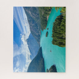 Blick über einen Gletschersee Puzzle