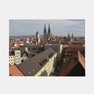 Blick über Regensburg, Deutschland Fußmatte