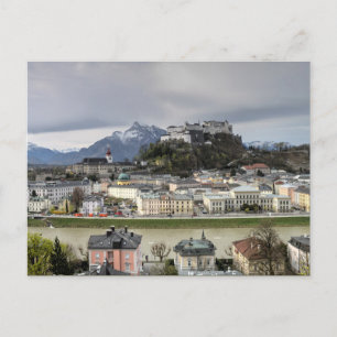 Blick über Salzburg Österreich Postkarte