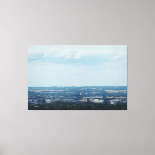 Blick über Teesside Leinwanddruck