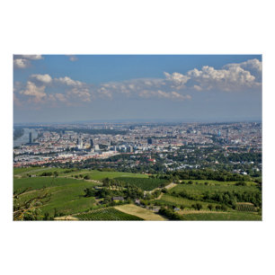 Blick über Wien von Kahlenberg aus Poster