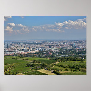 Blick über Wien von Kahlenberg aus Poster