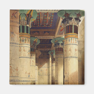 Blick unter dem Grand Portico, Philae Magnet